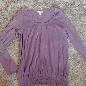 Ann Taylor Loft long sleeve top Lavender